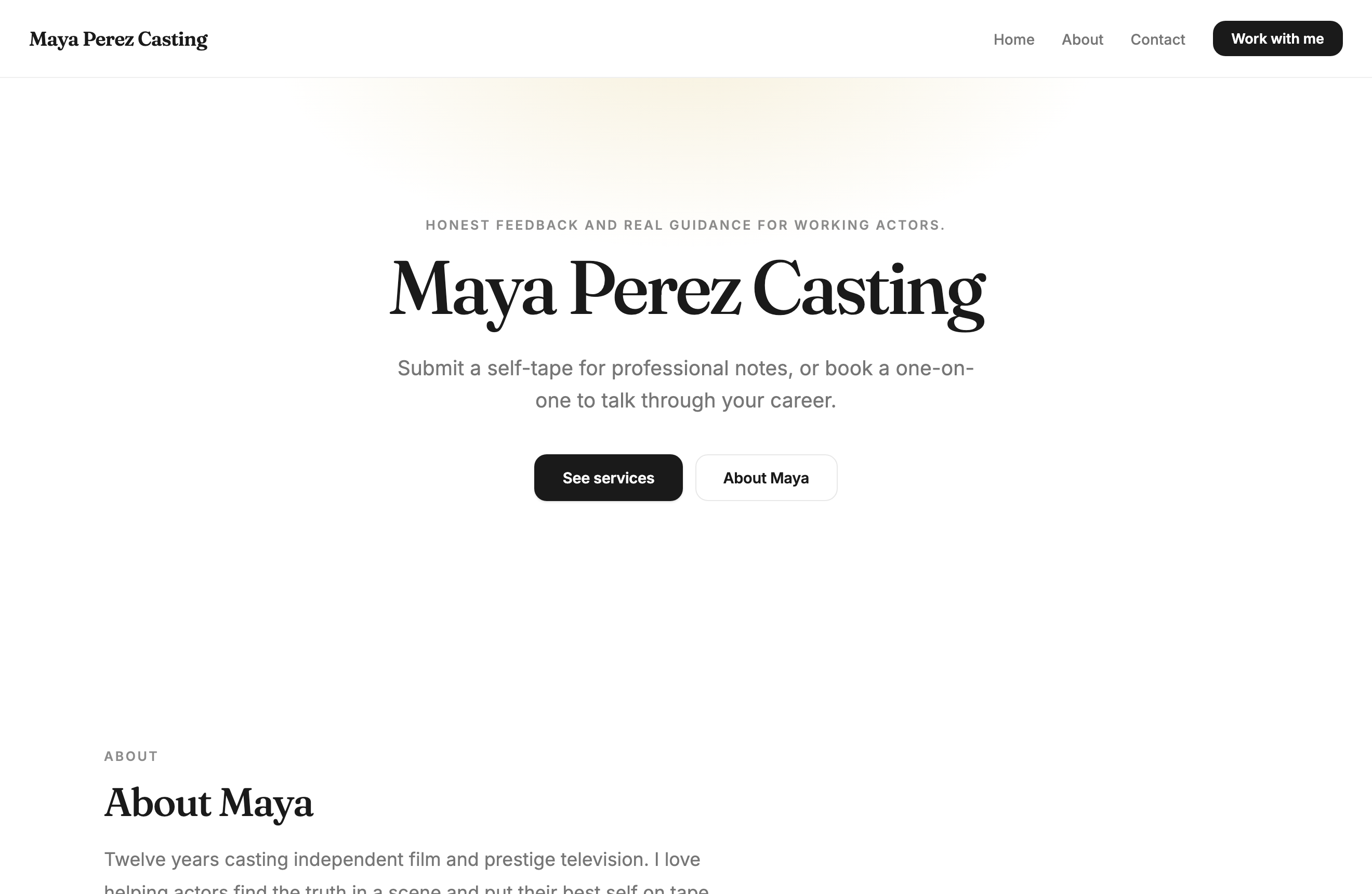 A casting director's public site on Rafy
